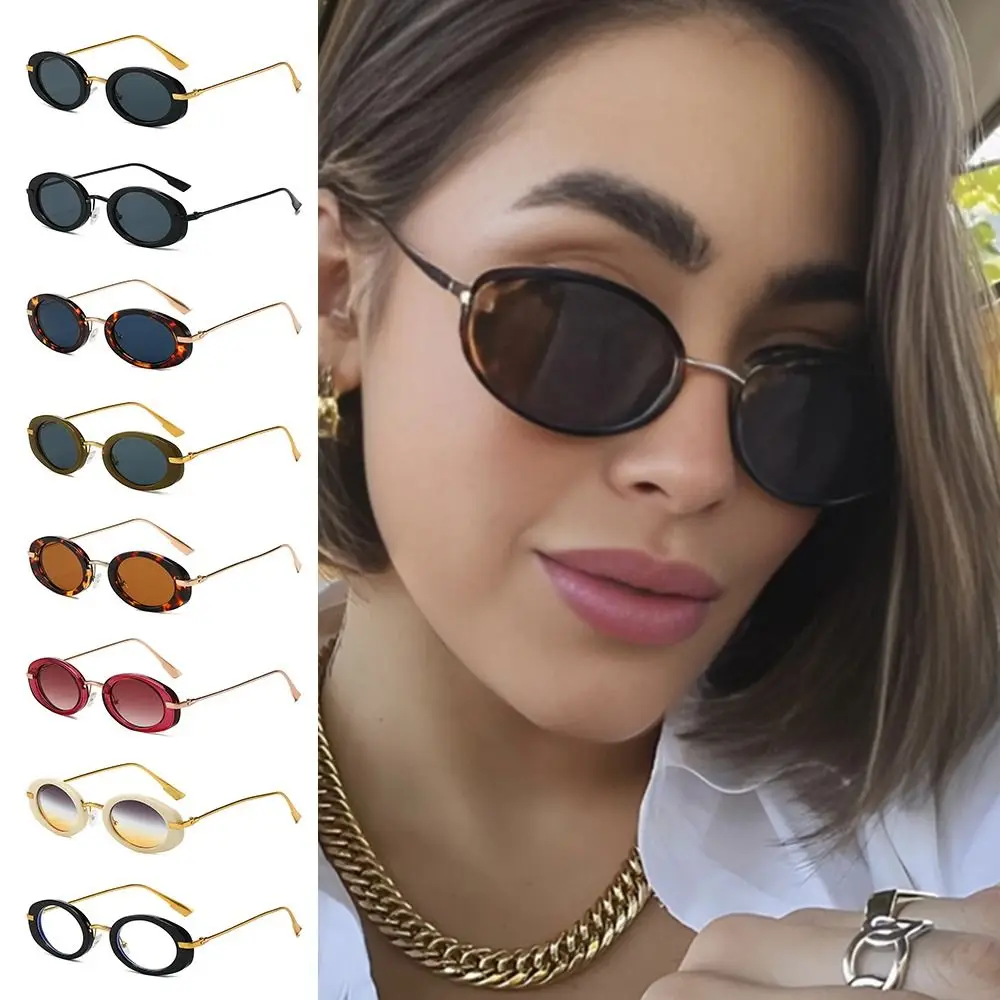 

Retro Oval Sunglasses Trendy Fashion Driving Small Frame Sunglasses UV Protection Beachwear Women Sunglasses for Women & Men
