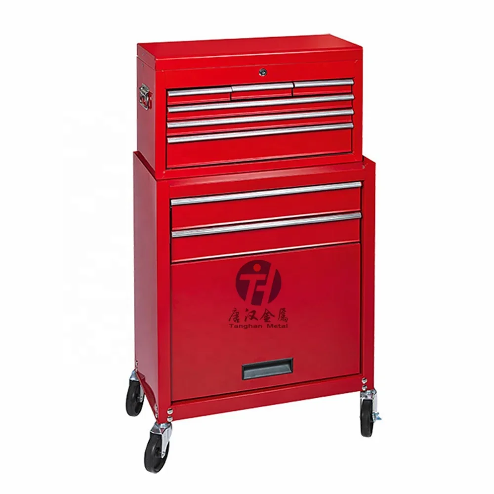 Metal Toolbox Steel Tool Cart With Drawers Heavy duty Movable Storage Tool Chest Roller Cabinets