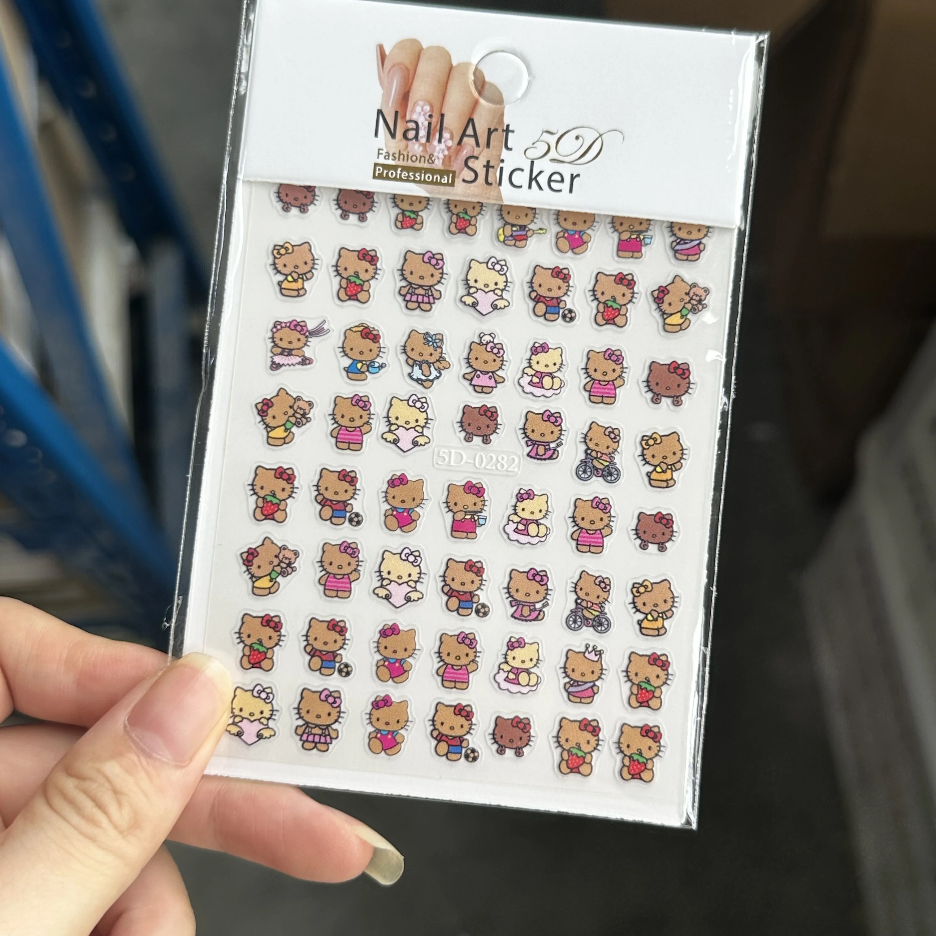 2/3 pièces hawaïenne sirène Hello Kitty autocollant pour ongles noir peau épicé fille Hello Kitty ongles décalcomanies Bikini bronzage Kitty Nail Deco