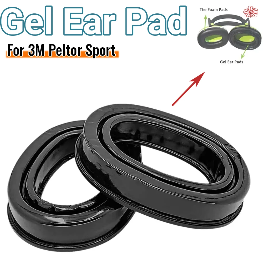 Tactical Headset Gel Ear Pads for 3M Peltor Sport Shooting Earmuffs with Noise Cancelling & Extended Wear Comfort