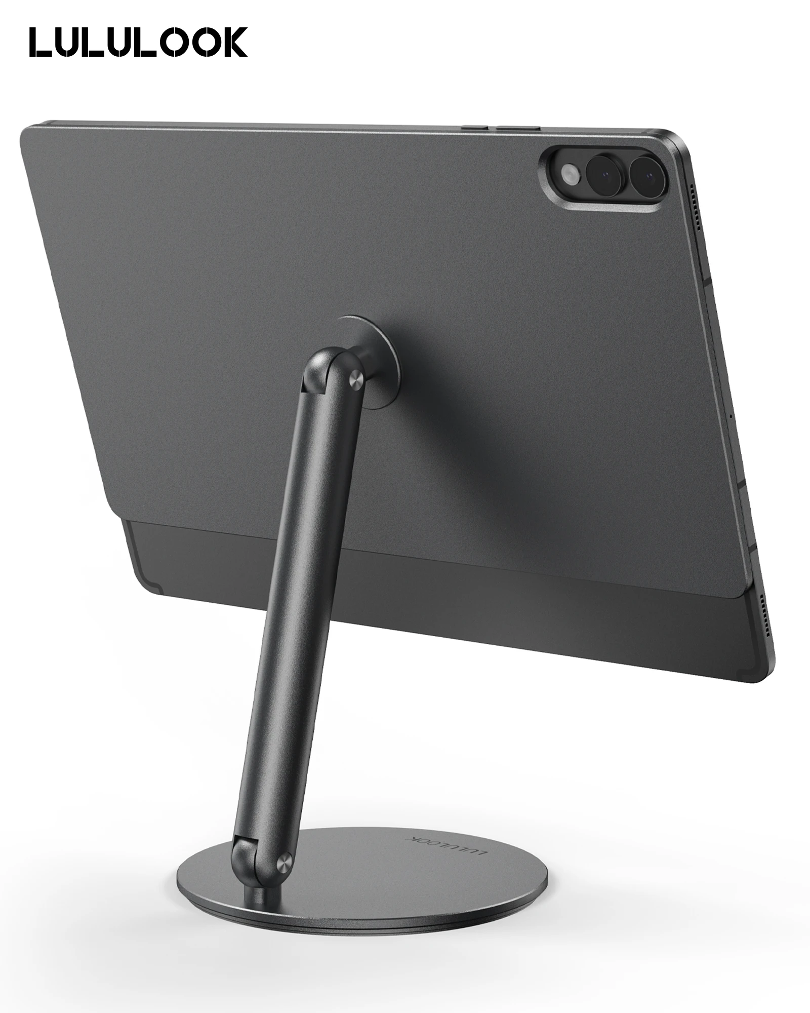 Lululook Magnetic Stand For Samsung Galaxy Tab S11 Ultra S10 S9 S8 Ultra, 360° Rotation Foldable Aluminum Tablet Holder Bracket