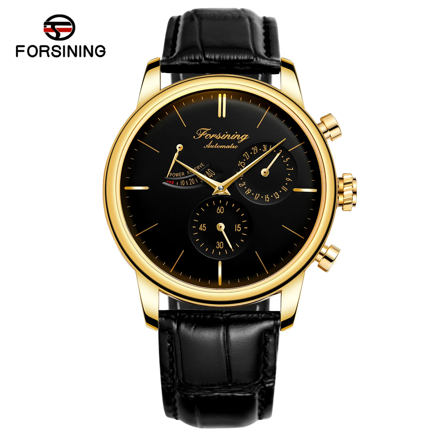 

FORSINING 2024 Leisure Reloj Automatic Self Wind Mechanical Leather Strap Mens Watches Business Luxury Wristwatch Nice Gift