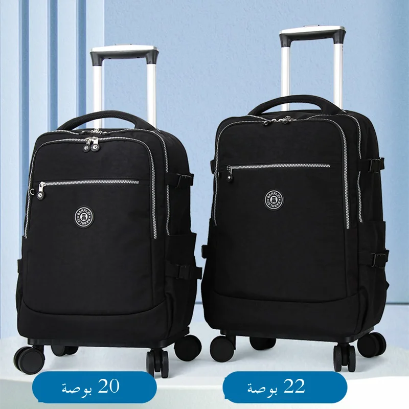 

Waterproof Printed Handheld Lage Bag with Pull Rod ort Trip Foldable Large Capaci Travel Suitcase Can Be Worn as a Bac...