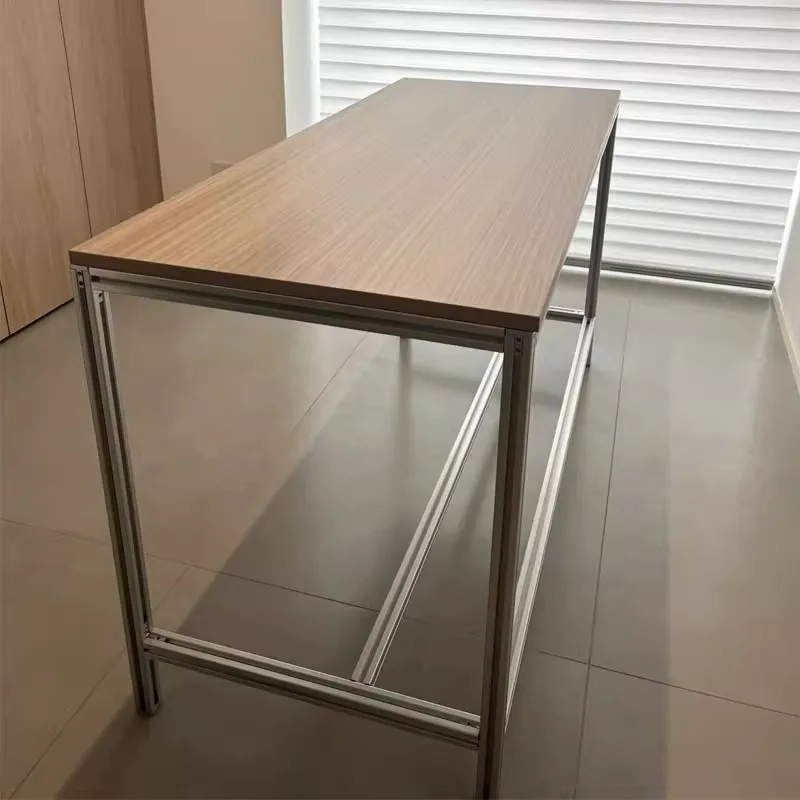 Computer desk study writing desk simple solid wood strip