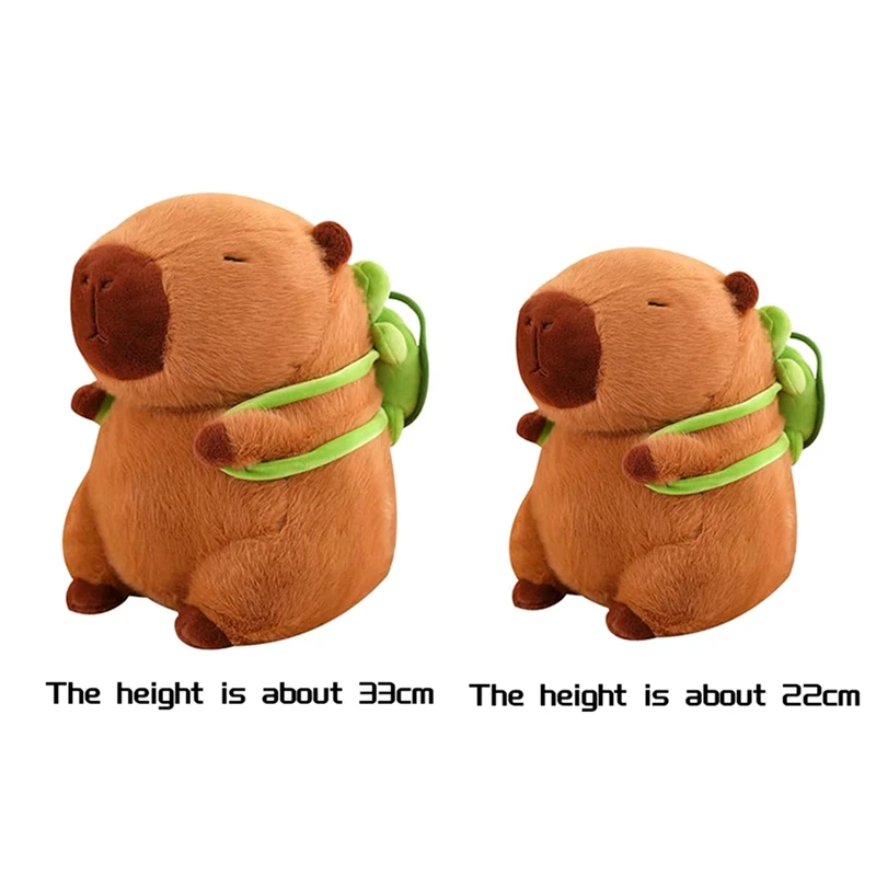 Capybara Stuffed Animal, Capybara Plush Toy Cute Capybara Plushie Pillow Doll Gift And Home Decoration Easy Install 23Cm