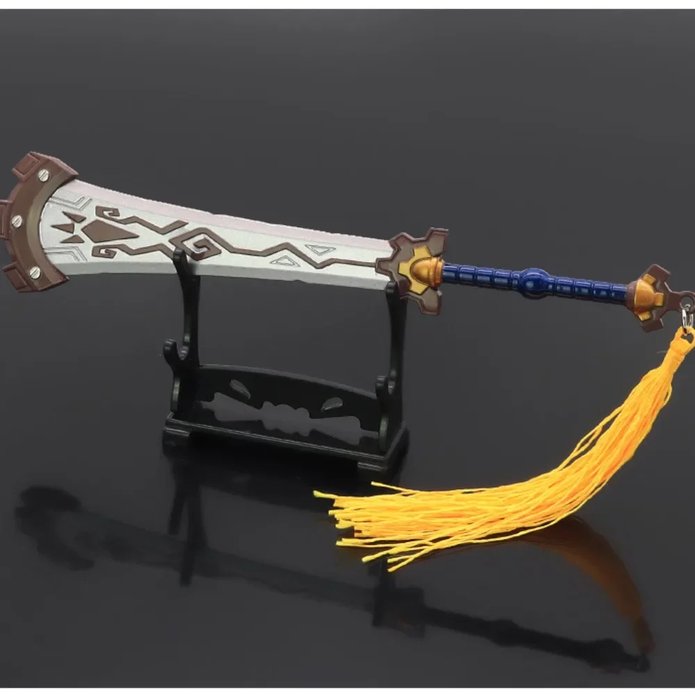 The Hyrule Fantasy Weapon Model 22cm Boulder Breaker Link Game Peripheral Samurai Sword Weapon Model Ornaments Toy Gift for Boys