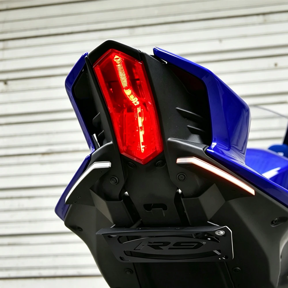 New Motorcycle License Plate Holder Tail Tidy Fender Eliminator Bracket LED Turn Signal For YAMAHA YZF-R9 YZF R9 2025-2026