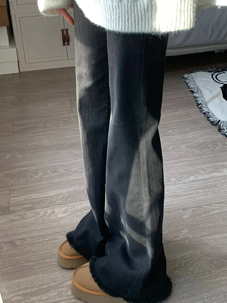 

Женские джинсы с низкой талией Y2K, одежда Bootcut, расклешенный клеш, модные женские джинсовые брюки, повседневные базовые простые необходимые брюки