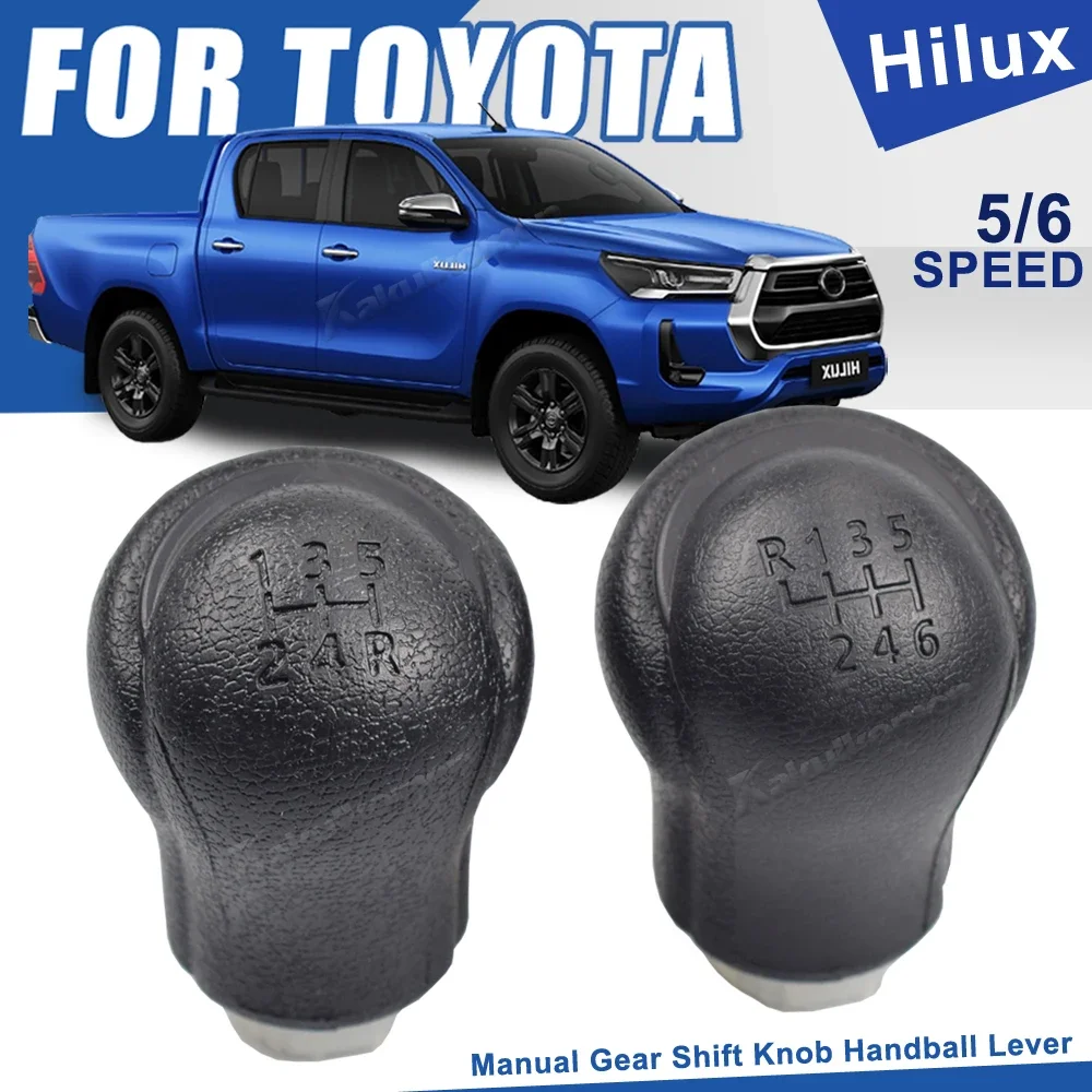 5/6 Speed Manual ABS Gear Shift Knob Head For Toyota Hilux Revo 2016 2017 2018 2019 2020 2021 2022 Car Styling Accessories