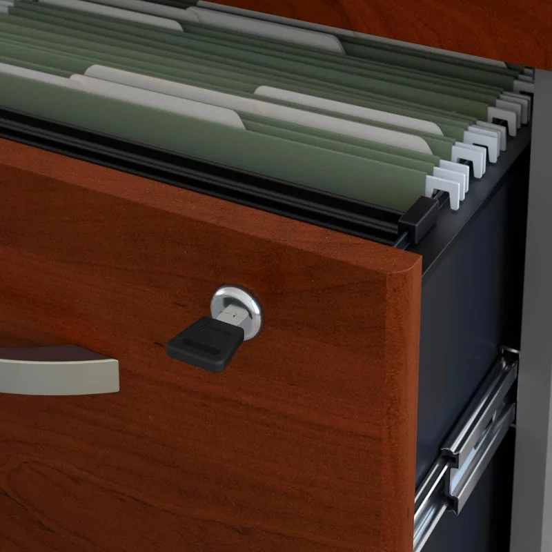 Rolling File Cabinet com gavetas, fácil de montar, armazenamento de arquivos móveis em casa ou escritório profissional