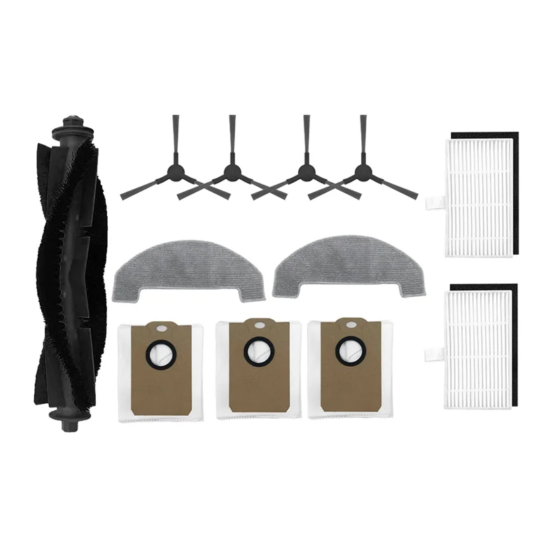 Abud-escova principal escova lateral saco de pó mop pano kit para monsga ms1 max robô vácuo acessórios