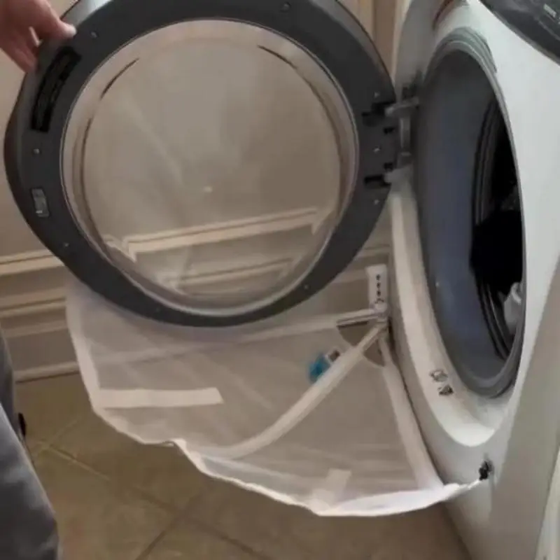 Front Load Washing Machine Clothes Catcher Net Foldable Washing Machine Collection Net Mesh Filter Bag For Home Laundry Cleaning - view 6