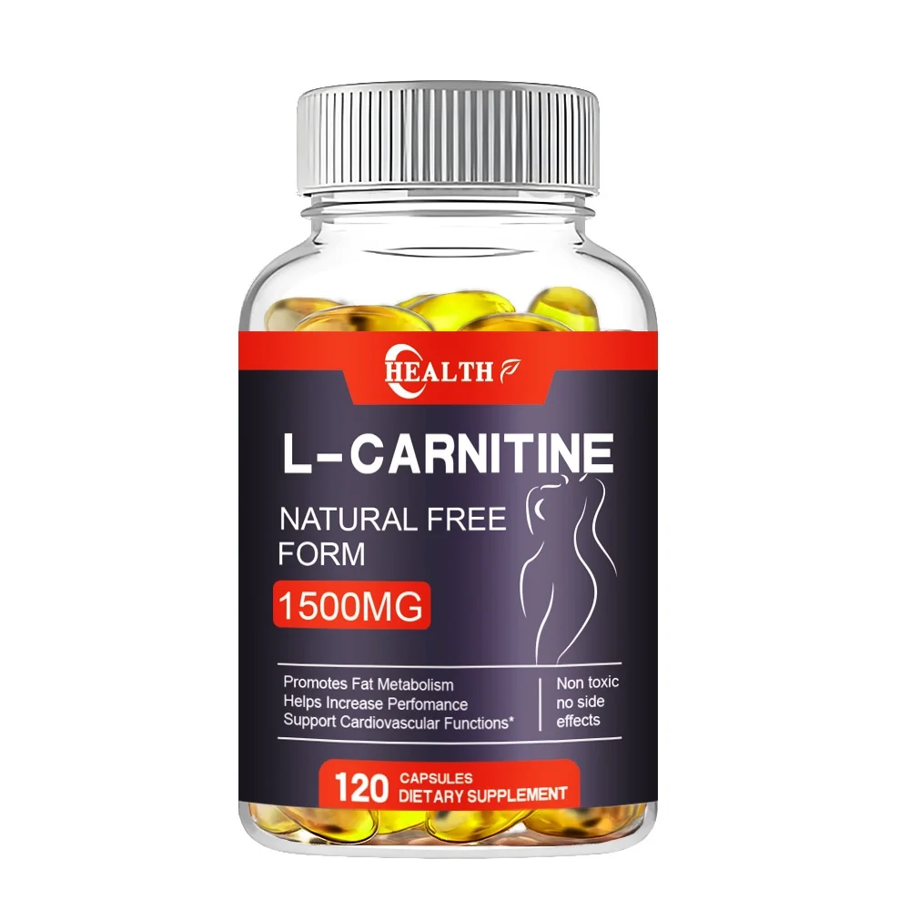 HEALTH-L-carnitine 1500 mg, gélules végétales, booster de métabolisme énergétique aminé, Eva de graisse