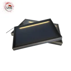 in cabinet led glass shelf lighting LED aluminum frame custom led glass frame door shelf for wardrobe led aluminum profiles