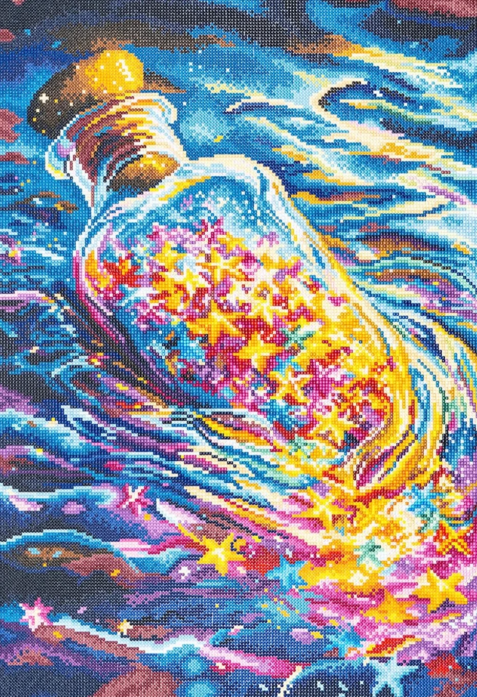 Diamond Painting Lucky Drifting Bottle Mosaic Handmade Artwork Full Round/Square Diamonds For Beginners Gift Home Decor