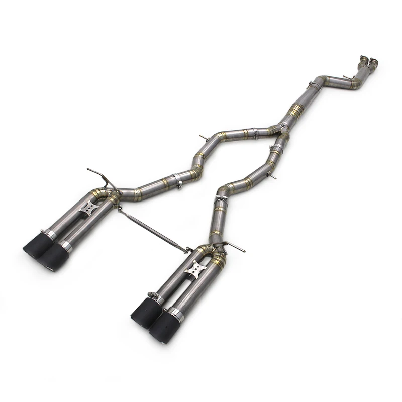 

Custom Titanium Straight Pipes Muffler For BMW M3/M4 F80/F82/F8X 3.0T 2015-2019 Sport Car 3.5inch Single Midpipe Exhaust System