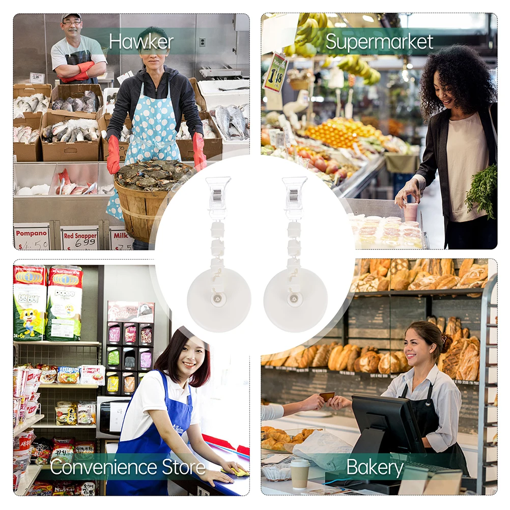 3 قطعة حامل الملصقات كليب البلاستيك قوي قطب شارة السعر عرض موقف سطح المكتب التسمية الرف للإعلان علامة القائمة سوبر ماركت