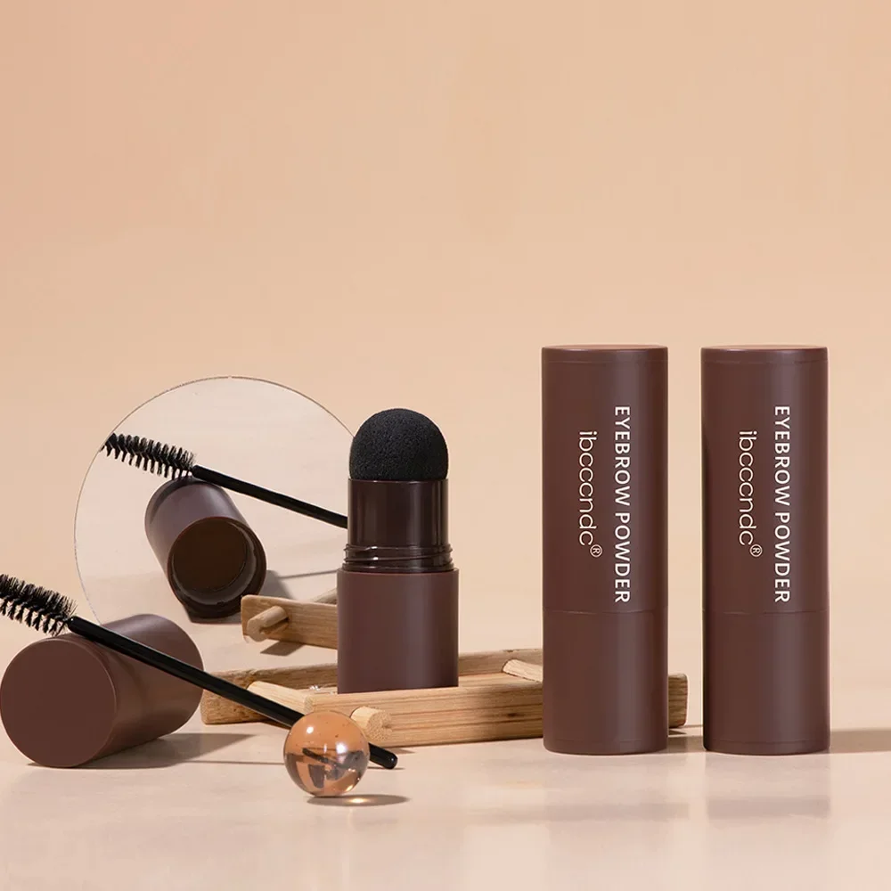 Neues Augenbrauen-Stempelset, wiederverwendbares Kopf-Augenbrauen-Puder-Schablonen-Set, Make-up-Schatten-Stick, 1-stufiges Augenbrauen-Stempelset