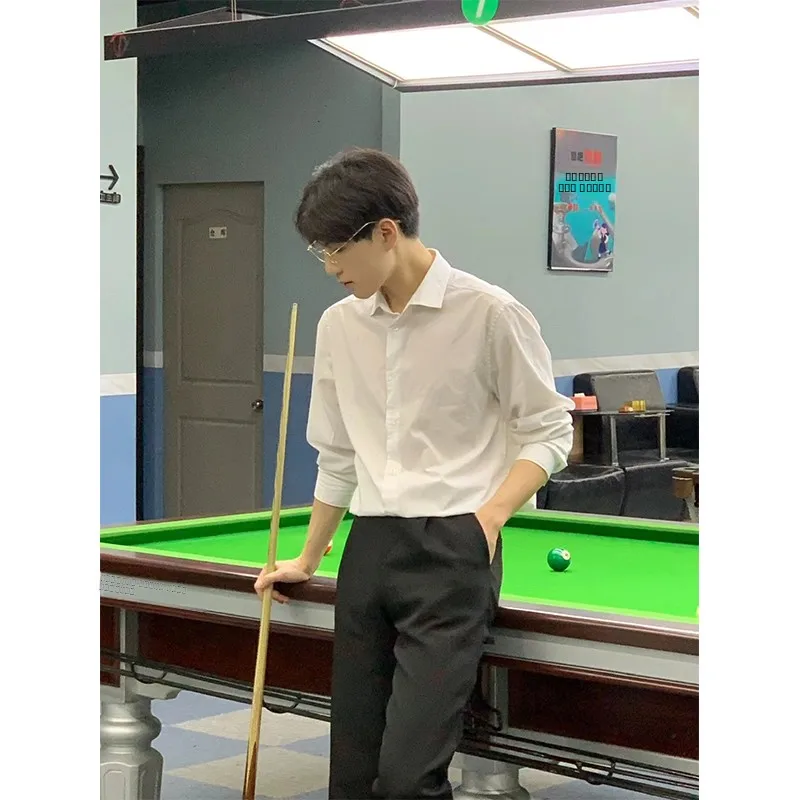 

Naples Men's Long Sve irt Sli Brand Haome Suit Inner Wear DK orm High End Sensation Self-Controlled