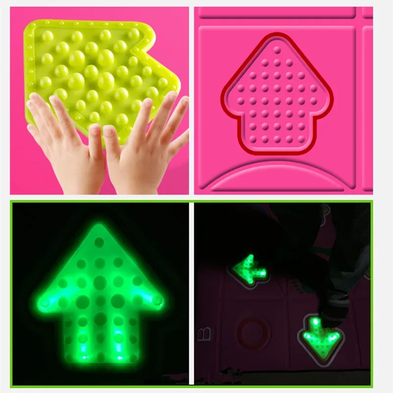 15 مللي متر متوهجة تدليك الحركة الاستشعار الرقص بطانية الرقص حصيرة اليوغا الكمبيوتر تلفزيون اللعب ألعاب اللياقة البدنية ، الإحساس الجسم 2 جهاز تحكم عن بعد