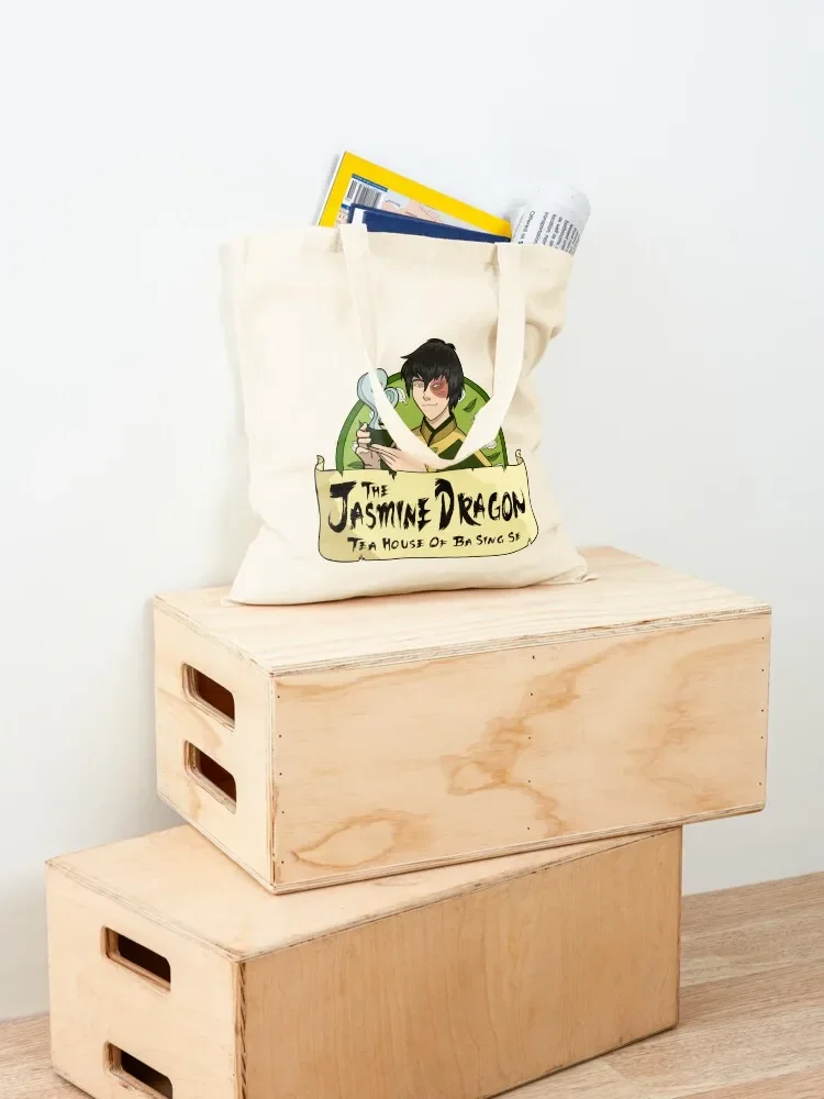 The Jasmine Dragon Tea House - With Prince Zuko Tote Bag tote custom Fabric Canvas