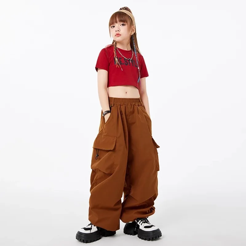 Street dance children's trendy clothing, jazz dance performance clothing, girls' clothing, boys' hip-hop style work pants, HIPHO