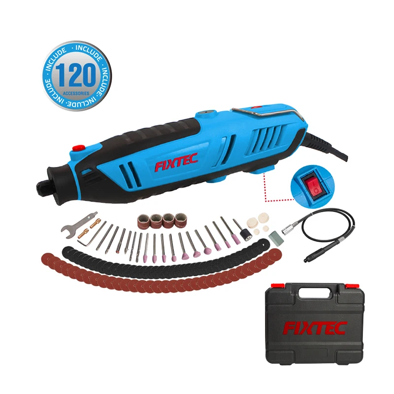 fixtec-200w-mini-kit-de-meuleuse-portable-haute-qualite-roulement-outil-de-forage-rotatif-120-pieces-accessoires-de-bricolage-industriels-energie-electrique