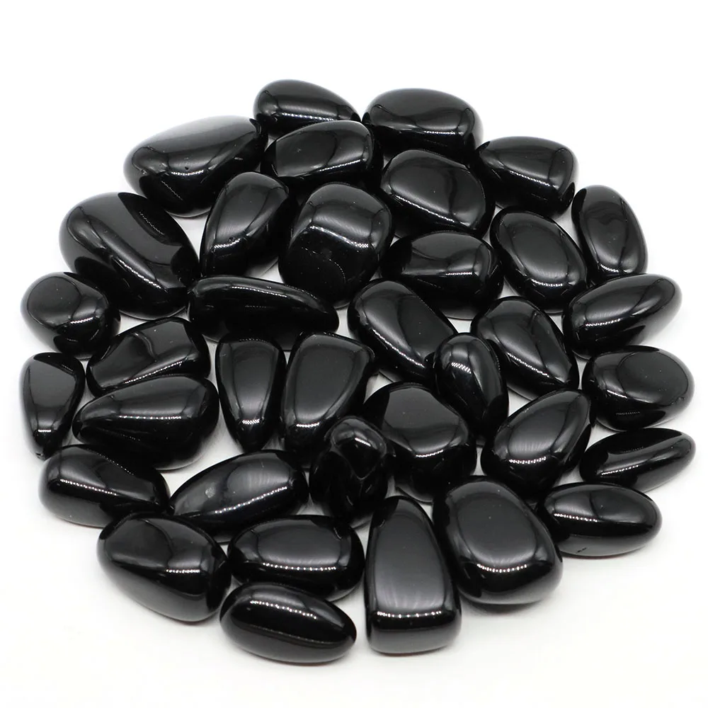 Natural Crystal Black Obsidian Tumbled Stone Quartz Irregular Ore Reiki Healing Gemstone Rock Minerals Home Decor Aquarium Gift