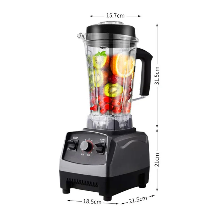 2200W Heavy Duty Commercial Grade Blender Mixer Juicer High Power Food Processor Ice Smoothie  Fruit Blender