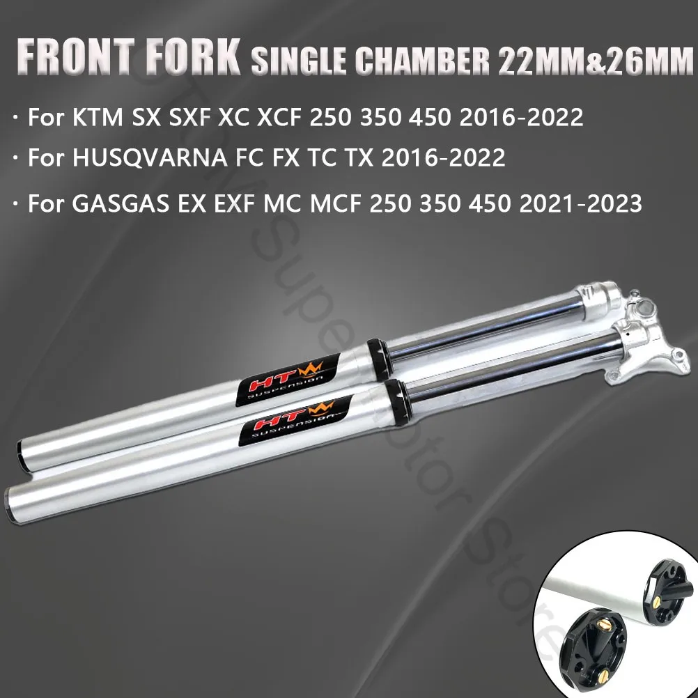

Амортизатор передней вилки мотоцикла 2016-2023, однокамерный, 22 мм, 26 мм, для KTM, HUSQVARNA, GASGAS, SX, SXF, XC, XCF, FC, HT