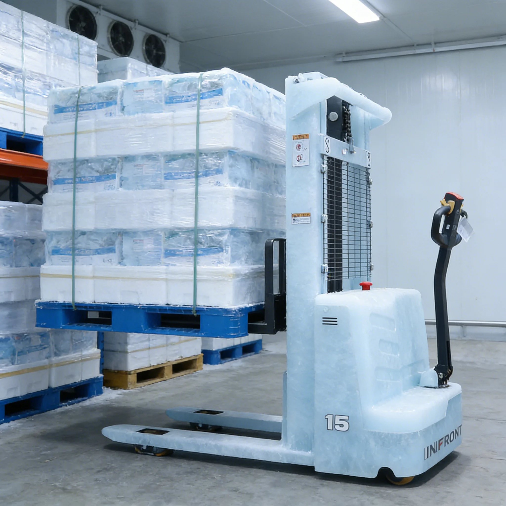 

Электрический штабелер 2 тонны, высота подъема 1,6 м, для тяжелых грузов, оборудование для обработки материалов для строительных магазинов