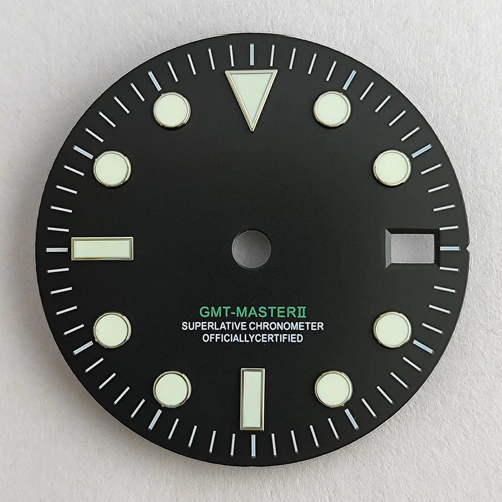 NH34 watch dial GMT red blue green NH34 dial suitable for NH34 movement watch accessories