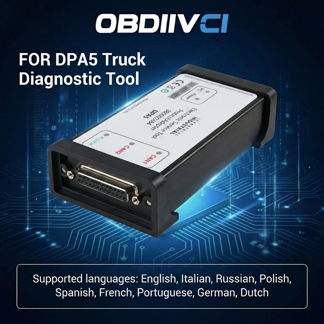 

Диагностический инструмент C-NH DPA5 для грузовиков, USB Bluetooth DPA 5 Dearborn V9.5 для New Holland, поддержка J2534, кабель K-LINE, инженерный режим EST