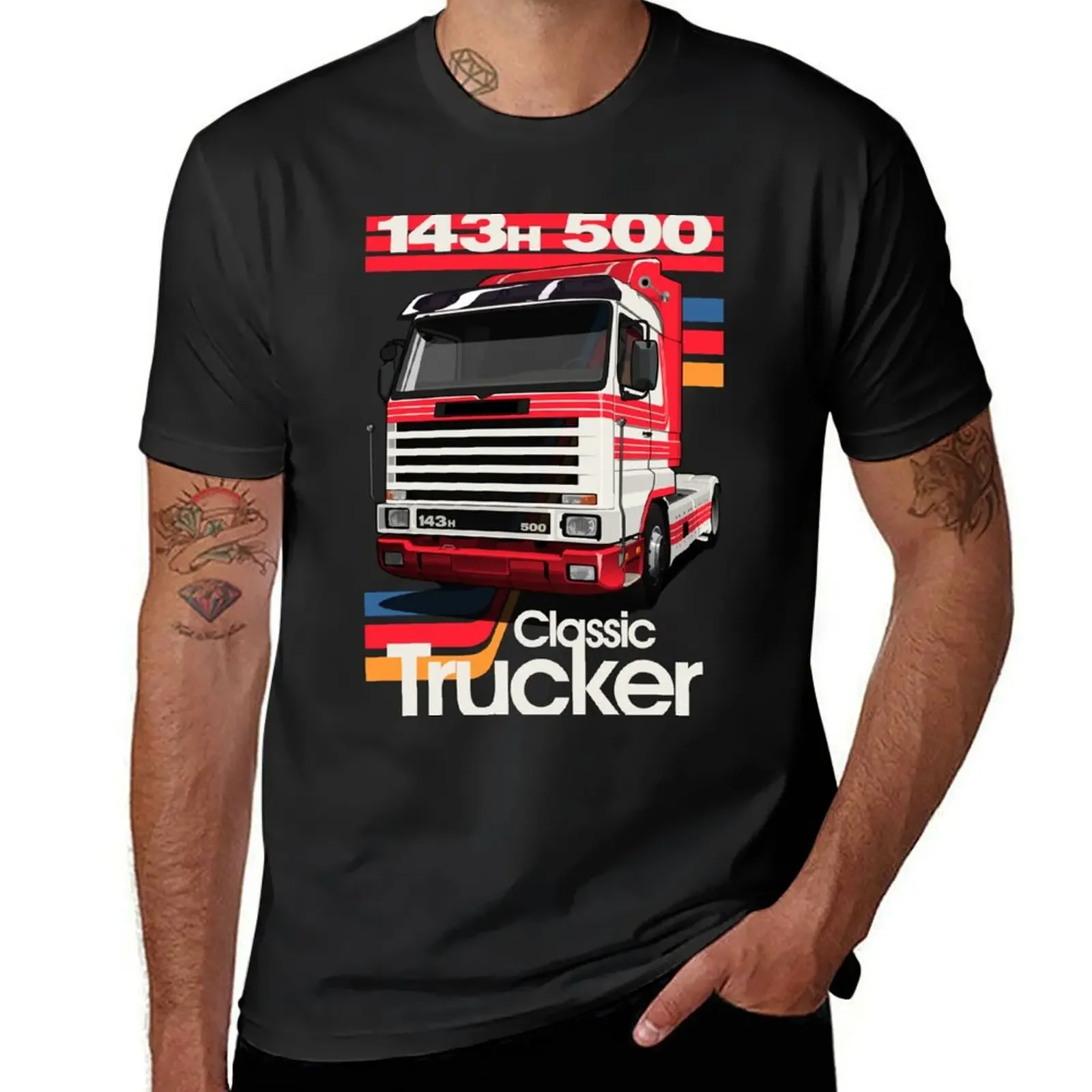 

Классическая футболка Truckby petrothings 143H 500, графическая Женская белая мужская футболка с графическим рисунком