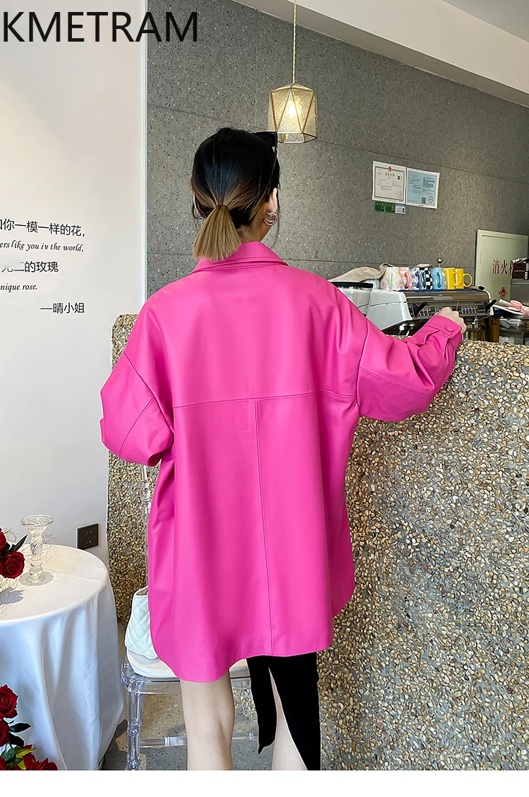 100 % obere Schicht aus Schaffelljacke für Damen, lockere mittellange Jacken aus echtem Leder, neu in Oberbekleidung, Herbstkleidung, 2025 Damen Ald Uten