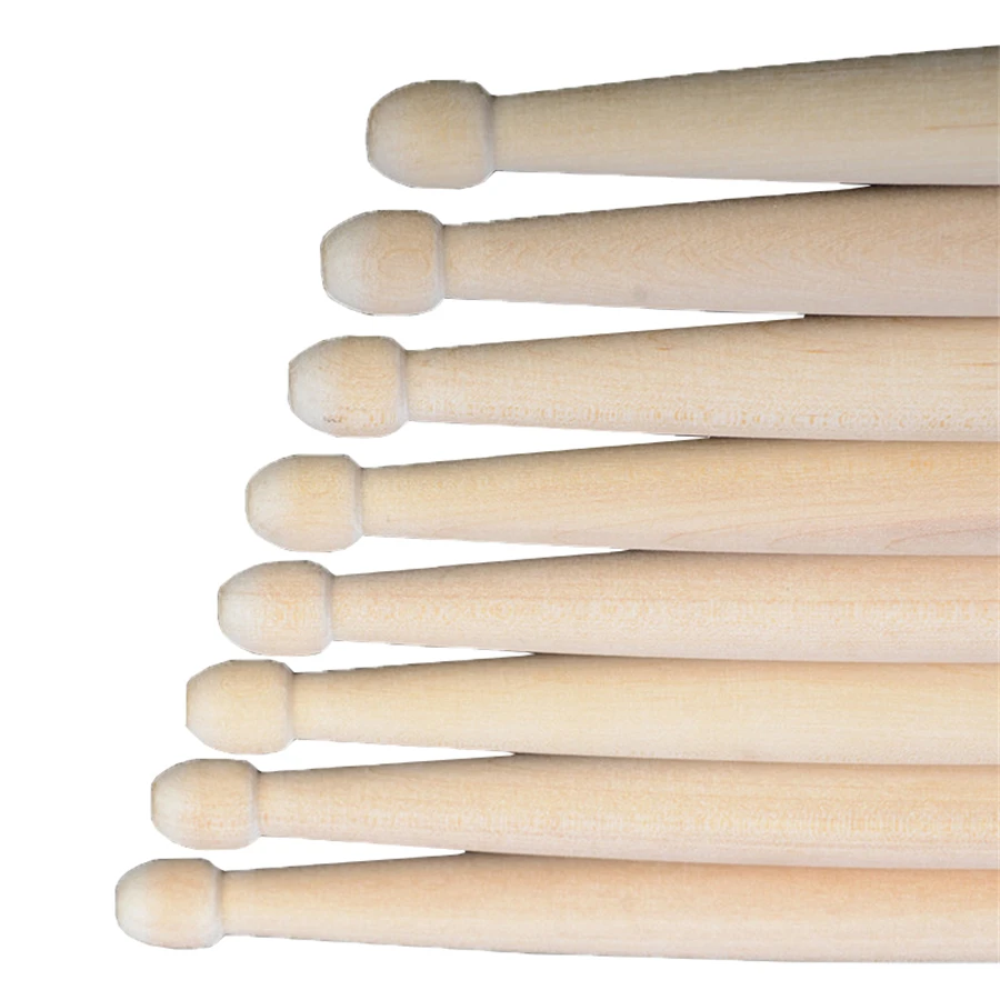 1 Pair Maple Wood Drumsticks New 5A/7A Lightweight Solid Wood JAZZ Drum Sticks Percussion Accessories