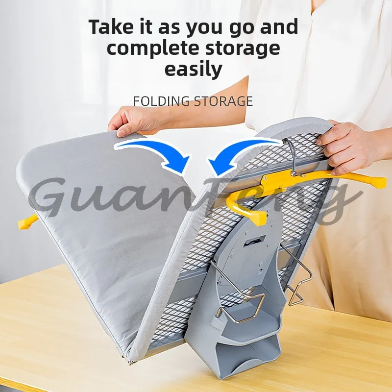 Desktop Ironing Board Board Reinforced Table Ironing Clothes Including Storage Rack Household Iron Board