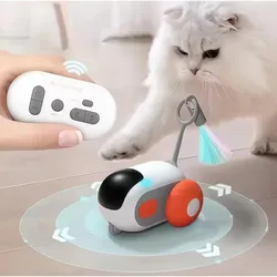 Smart Cat Spielzeug auto interaktive Katze Spielzeug ball automatische rollende Fernbedienung Spielzeug auto Indoor Katze Zubehör Haustier Kätzchen liefert