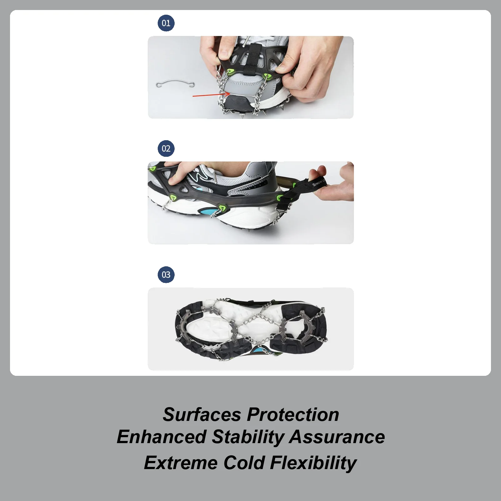 

Ледяные захваты для обуви, морозостойкие, противоскользящие, нескользящие, шипы для рыбалки, пеших прогулок, скалолазания, альпинизма, женщин и мужчин