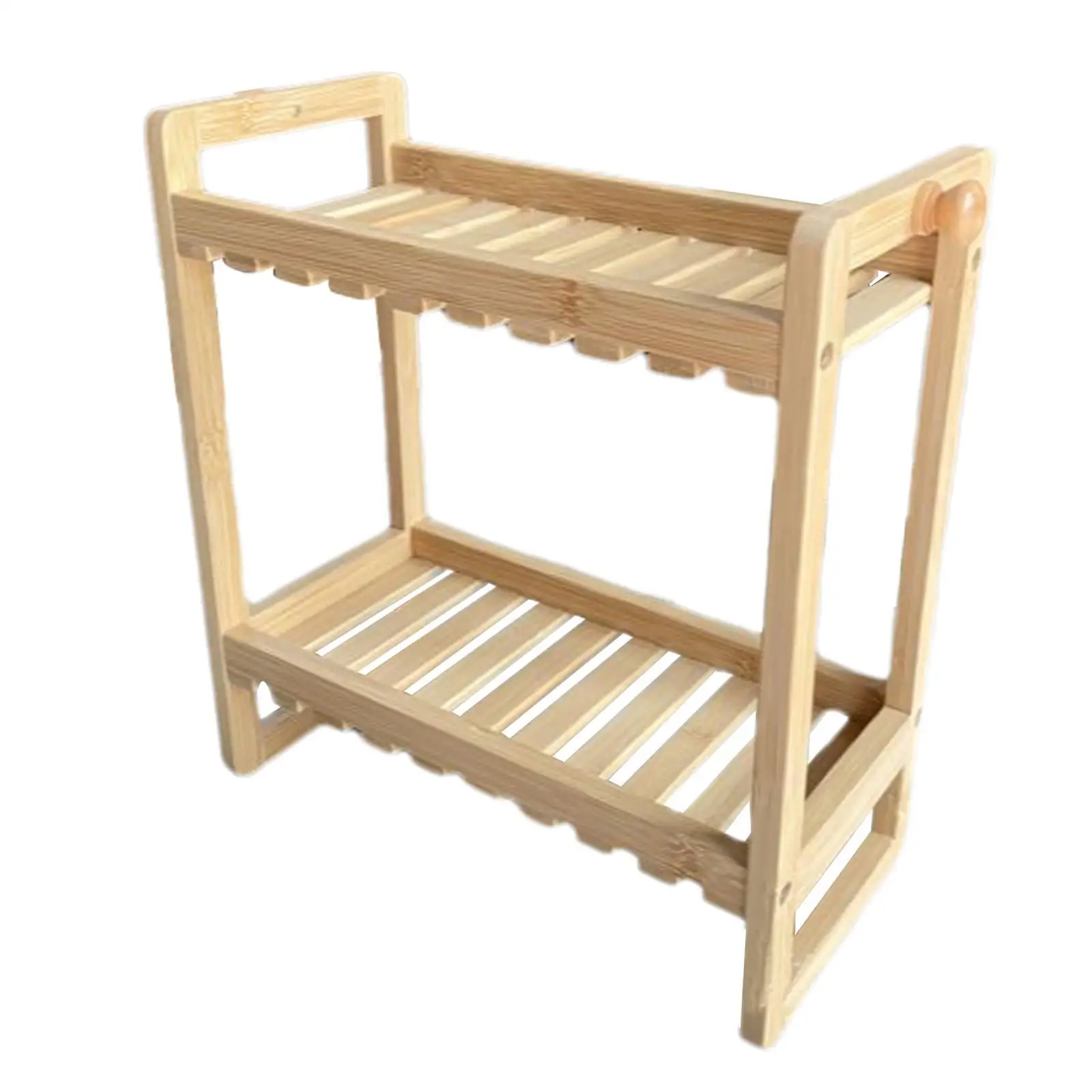 over The Toilet Storage Shelf Desk 2 Tiers Storage Rack for Cafe Dining Room