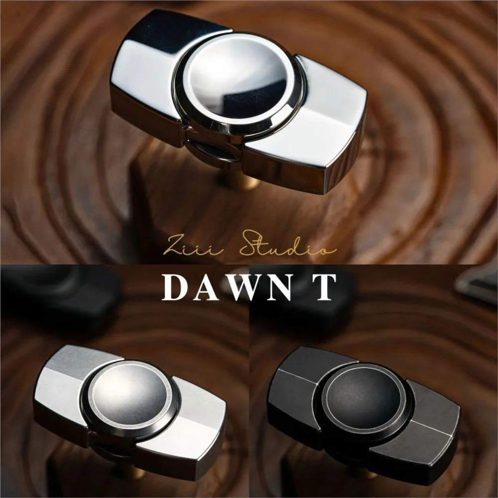 Ziii Studio Dawn T Fidget Spinner Giroscopio a due pale Giocattoli Fidget in metallo per adulti Antistress Novità Giocattolo Spinner originale