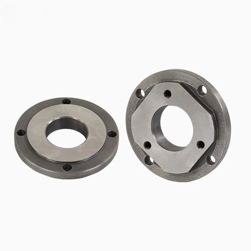 1PC Lathe accessories 100/125/160mm four jaw adapter plate C-type CNC lathe flange WM180V/210V JY250VF JY240 lathe spindle chuck
