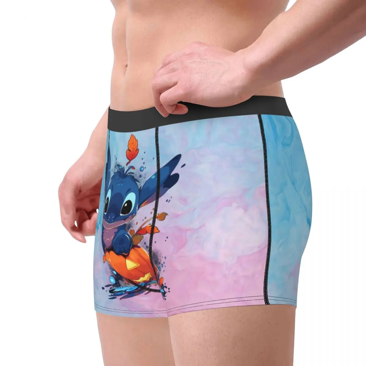 Bóxer personalizado de Halloween para hombre, ropa interior fresca, calzoncillos de Disney