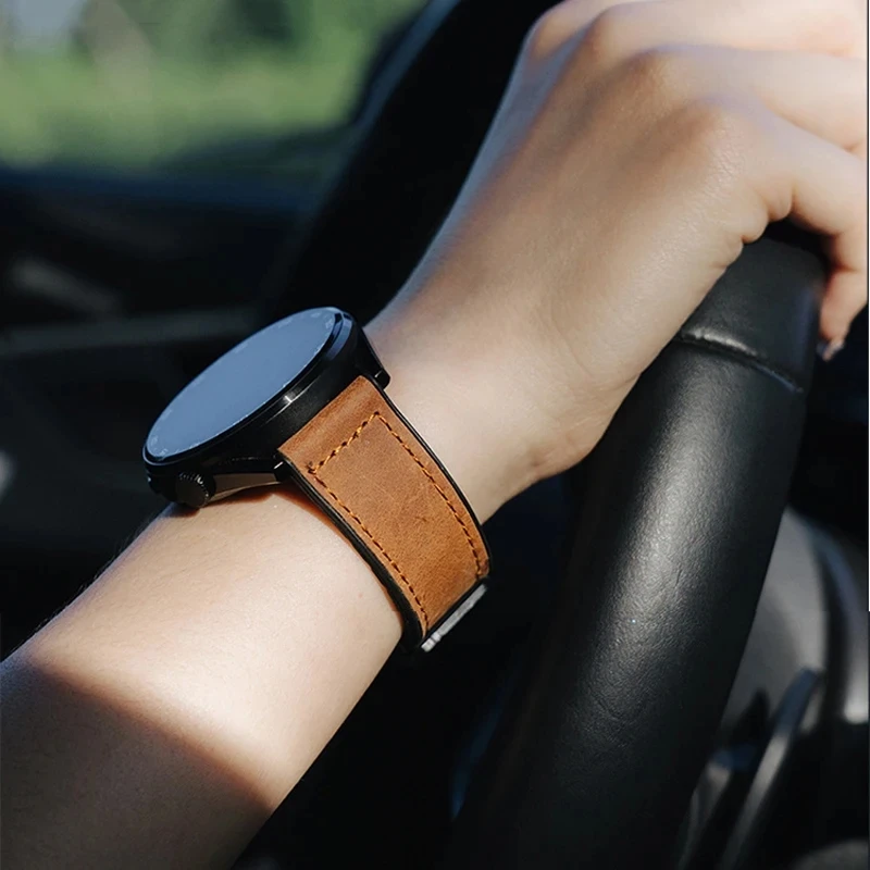 18mm 20mm 22mm Strap For Huawei Watch GT5 46mm 41mm Leather Silicone Band Sports Band Magnetic Loop Watchband For Huawei GT 5 4