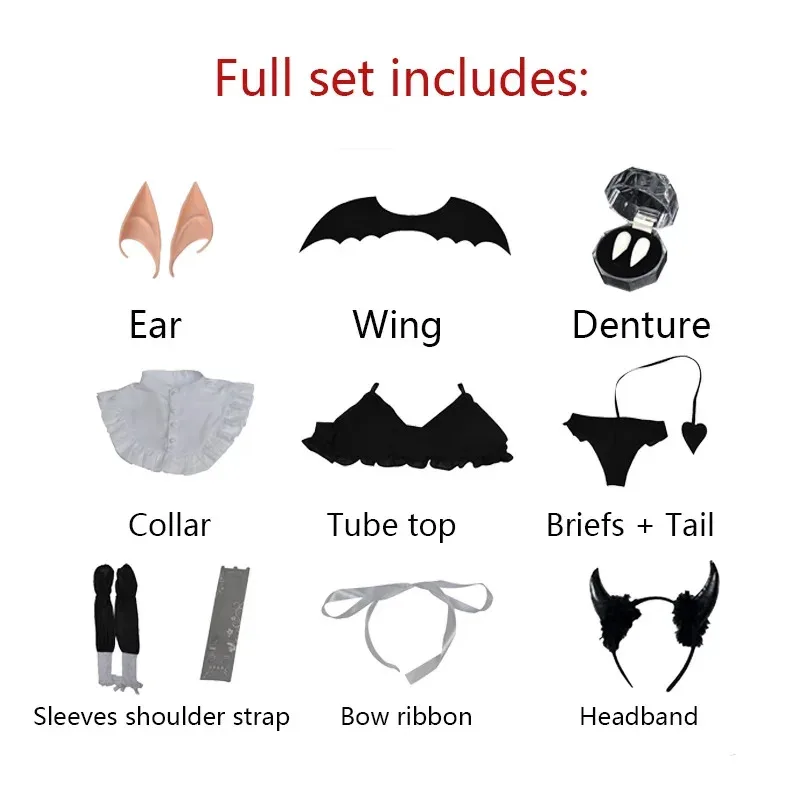 2025 yiyi anime traje meu vestido querido cosplay marin kitagawa/rizu kyun pequeno diabo bonito sexy hallowe