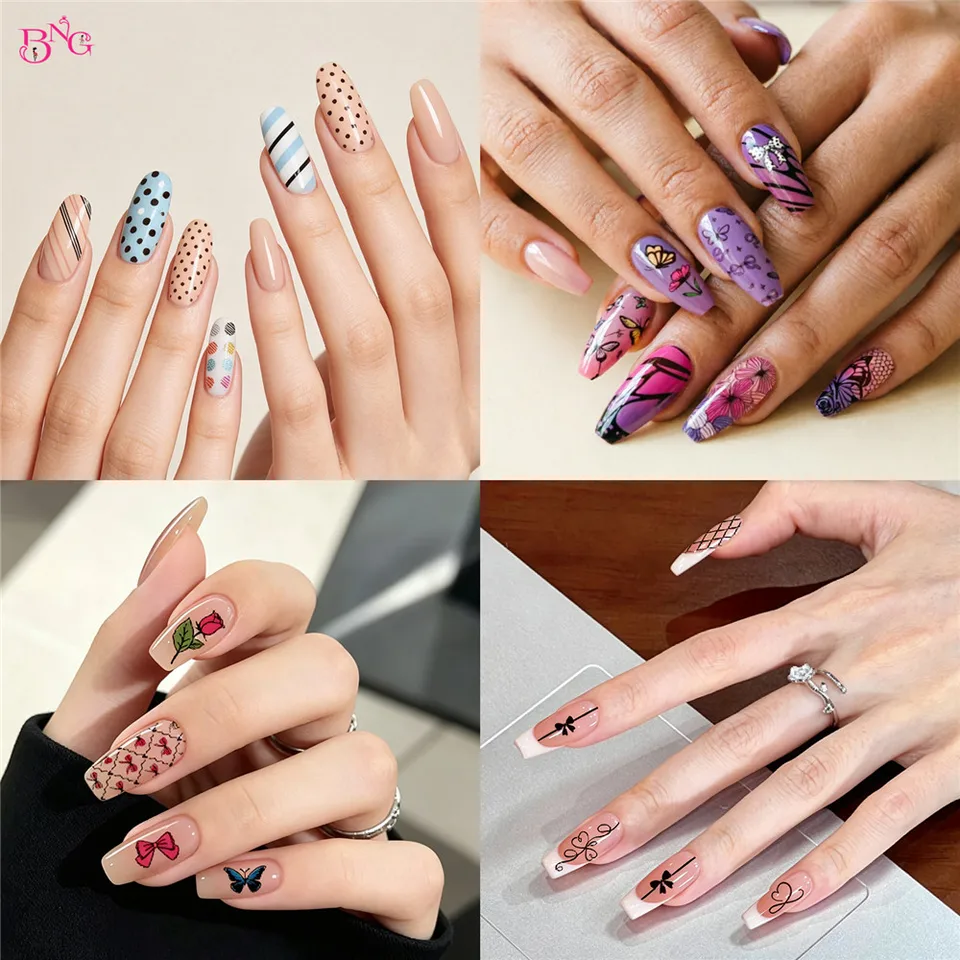 BNG Placas de Estampado para Uñas 10 Diseños Plantilla de Arte de Uñas Acero Inoxidable Encaje Floral Geométrico Herramientas de Manicura 6