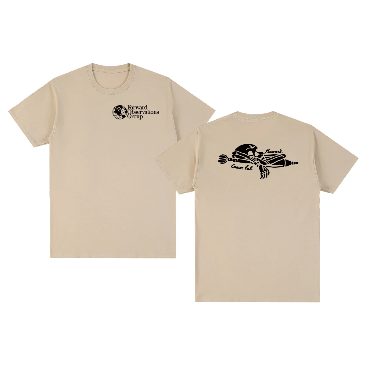 Forward Observations Group FOG Vintage T-shirt X Gear Lab Skeleton Cotton Men T Shirt New TEE TSHIRT Womens Tops