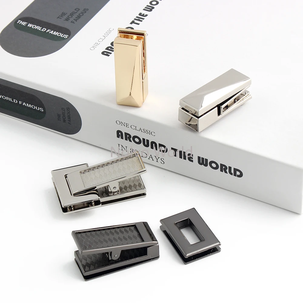 

2/4/20 комплектов металлических поворотных замков-защелок 50x32 мм, 43x16 мм для сумок, кошельков, сумок-клатчей, аксессуары для рукоделия