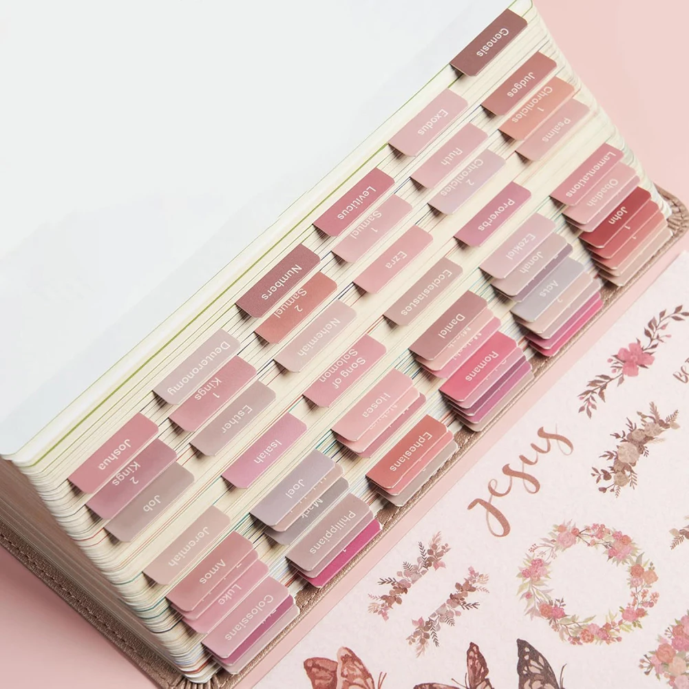 

75Pcs Laminated Bible Tabs Bible Index Tabs Tear-resistant Large Print Bible Book Tabs Bible Index Book Tabs Bible Accessories