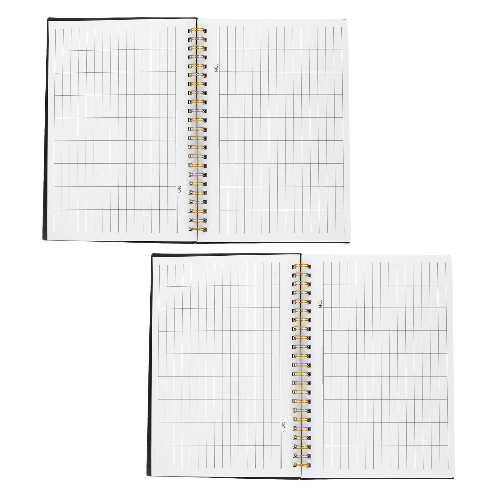 Planificador de cuaderno de presupuesto, páginas rayadas, tapa dura encuadernada de doble cable, cubierta de Pp resistente para inventario de contabilidad de negocios en el hogar, 2 uds.